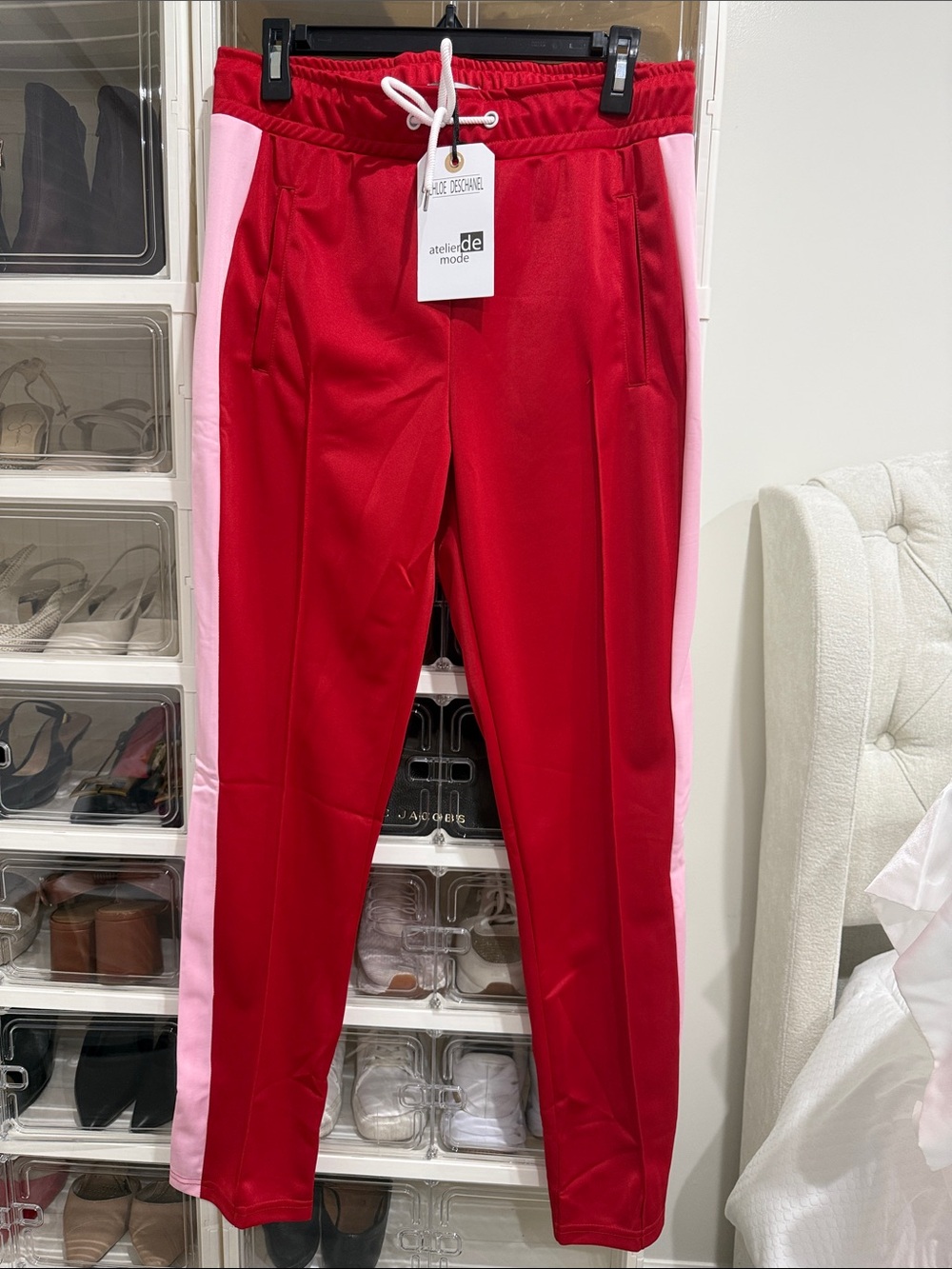 Red & Pink Track Pants